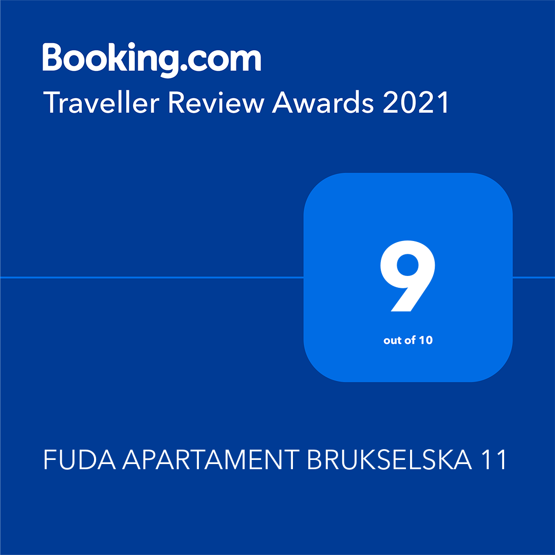 Nagroda od booking.com dla Fuda Apartament Brukselska 11